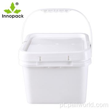 baldes de plástico quadrado para venda com cobertura